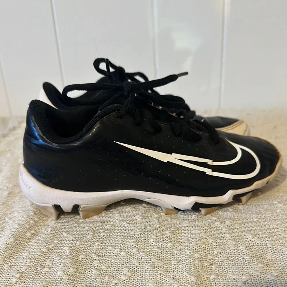Nike Vapor Ultrafly 4 Keystone Black/White Baseball Cleats Shoes Sneakers 3 3Y